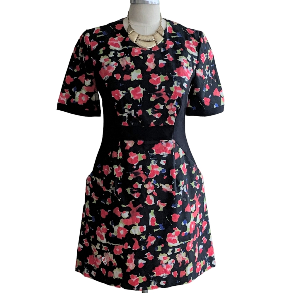 French Connection Bella Ottoman Floral Mini Dress Size 10